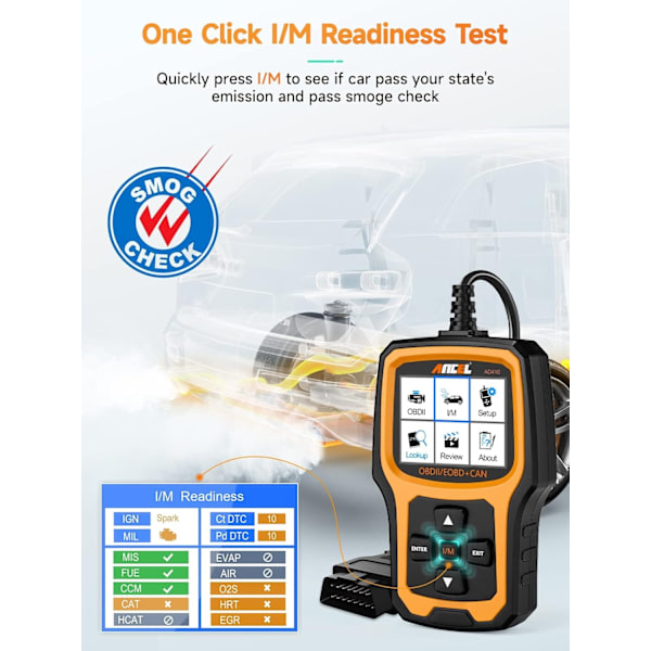 Enhanced OBD2 Scanner, Vehicle Code Reader for Check Engine Light, Automotive OBD II Scanner Fault Diagnosis