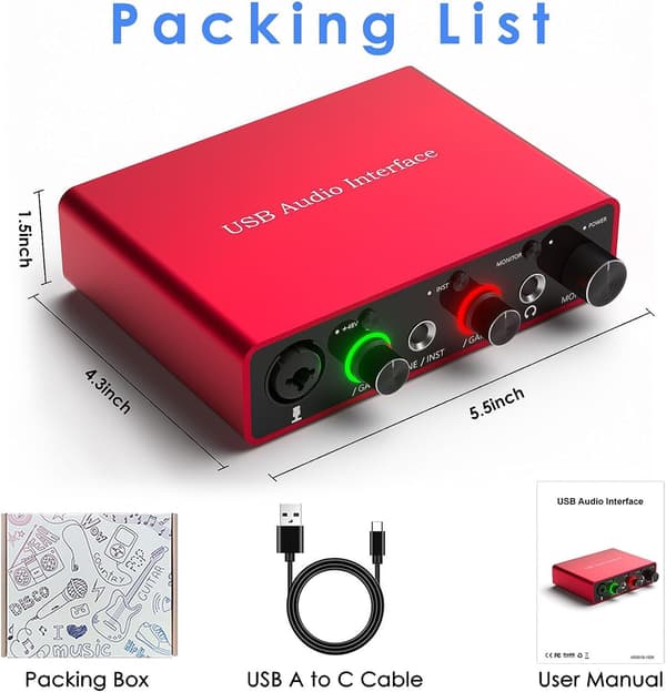 NÖRDIC USB Audio interface yksinään 24bit/192kHz