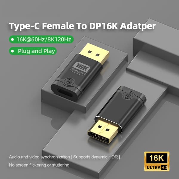 NÖRDIC USB-C til DP adapter 16K