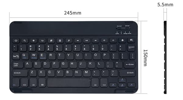NÖRDIC US Layout Bluetooth 5.0 Tangentbord 78 tangenter IOS Android Windows Svart