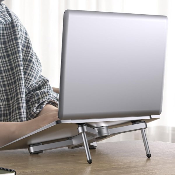 NÖRDIC højkvalitets bærbare stativer til MacBook Pro og op til 14" bærbare computere Grey