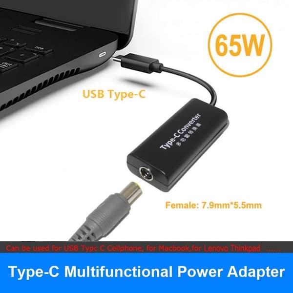 NÖRDIC USB-C – DC 7.9x5.5mm adapteri
