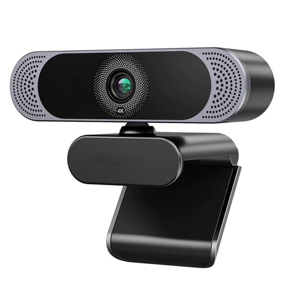 Webcam 4K30fps 8MP med autofokus, dobbelt mikrofon og stativ Black