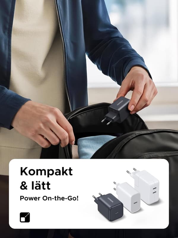 UGREEN USB-C Oplader 45W PPS GaN Hurtigoplader med PD