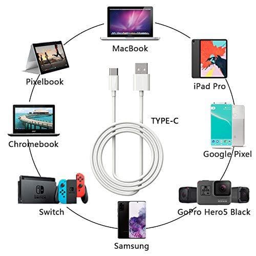 NÖRDIC 50 cm USB C 2.0 - USB A -kaapeli 480 Mbps valkoinen