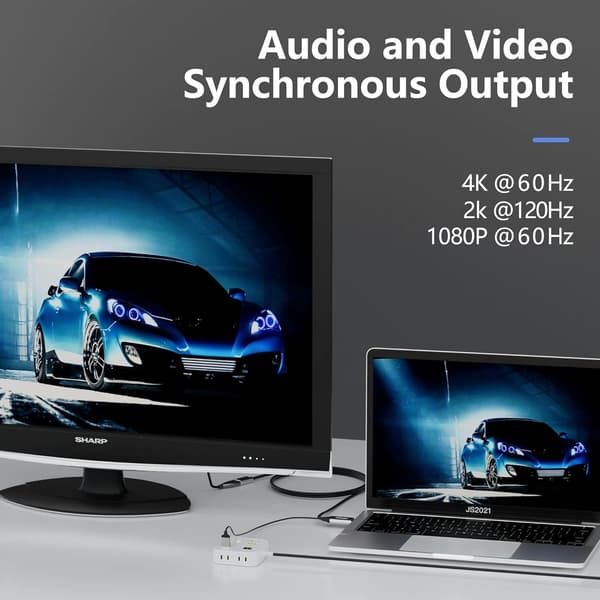 NÖRDIC HDMI til Displayport-kabel 1m 4K60Hz 18Gbps Black