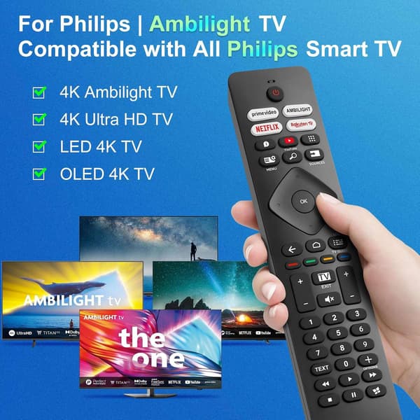 Yleiskaukosäädin Philips Ambilight Smart TV -televisioille