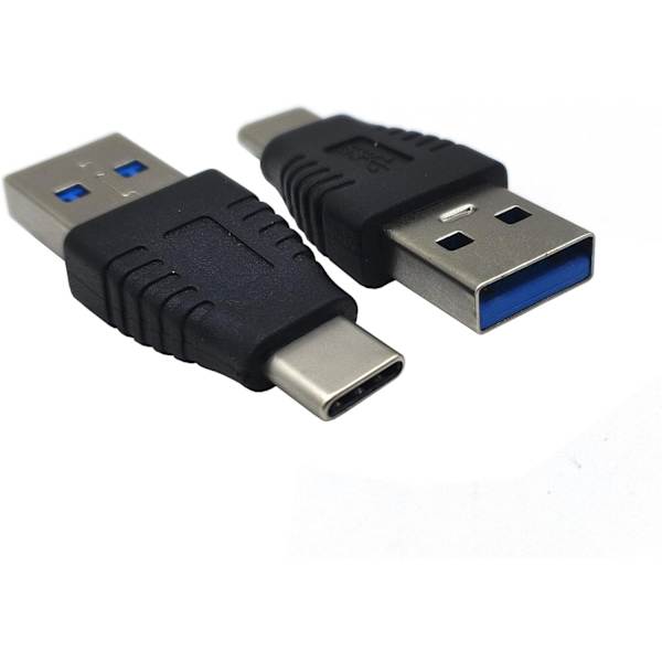 NÖRDIC USB-C-USB-A-sovitin Black