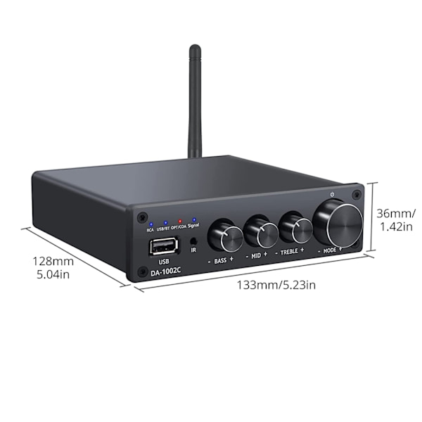 NÖRDIC Bluetooth Hifi Class-D forstærker og digital til analog konverter DAC