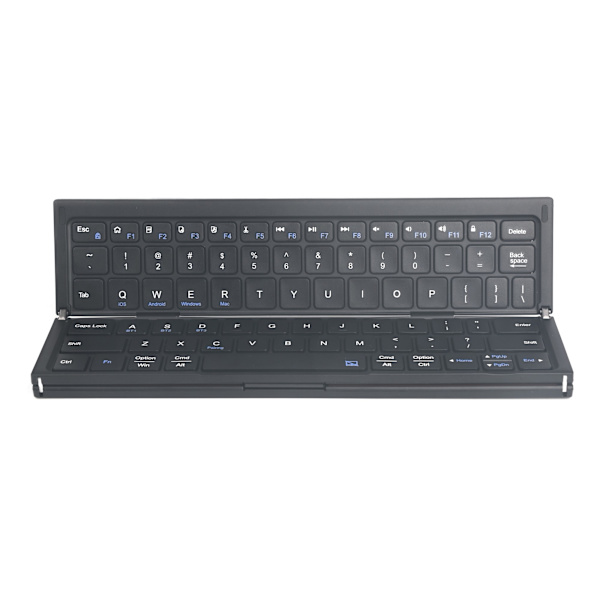 NÖRDIC foldbart Bluetooth-tastatur med touchpad til iOS, Android, Windows, laptop, PC, tablet og smartphone, US layout