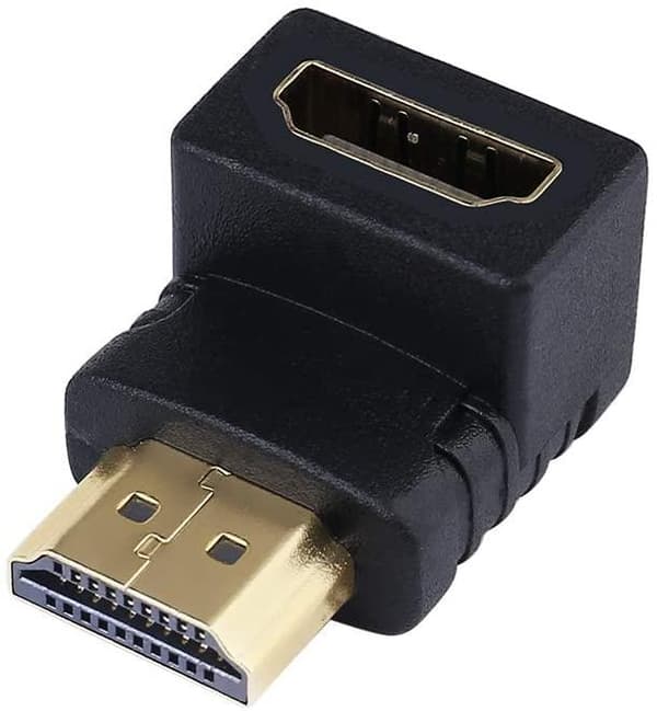 NÖRDIC vino HDMI 4K -sovitin uros–naaras, 270 astetta Black one size