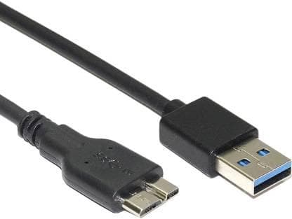 NÖRDIC USB 3.1 kabel USB A till USB Micro B 3m svart Svart