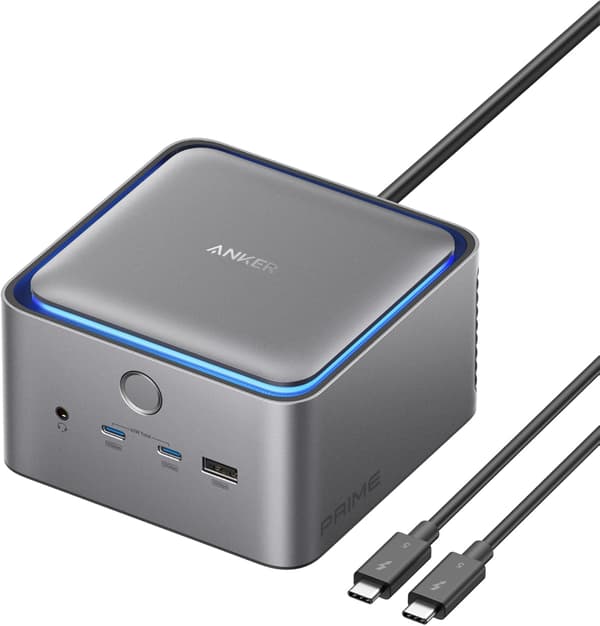 Anker Prime Thunderbolt 5-dockingstation, 8K@60Hz/6K/4K, 120Gbps, 14 porte + 140W opladning til Thunderbolt 5/4-laptops