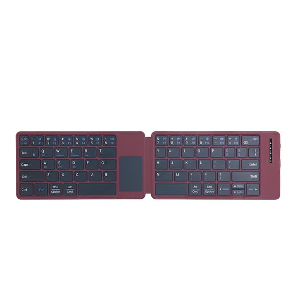 NÖRDIC US-layout Bluetooth-tangentbord med touchpad, ultratunt och portabelt för Windows, Mac, iOS och Android