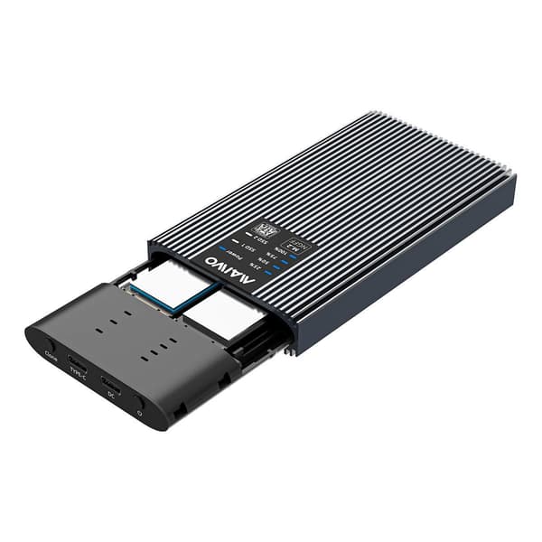 Maiwo K2022S ulkoinen kotelo kovalevyn kloonaukseen M.2 SATA SSD USB3.2 5Gbps 1:1