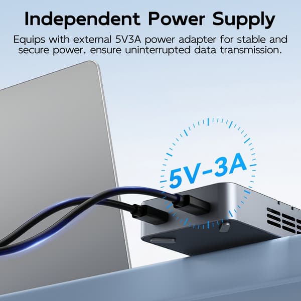 Maiwo K2042P3 Dual Bay RAID-kotelo M.2 NVMe/SATA SSD-levyille, kloonaus, RAID 0 ja RAID 1, USB-C 3.2 Gen2x2 20Gbps