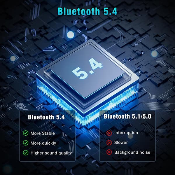 NÖRDIC USB - Pitkän kantaman Bluetooth 5.4 -sovitin 150 metrin kantamalla Black