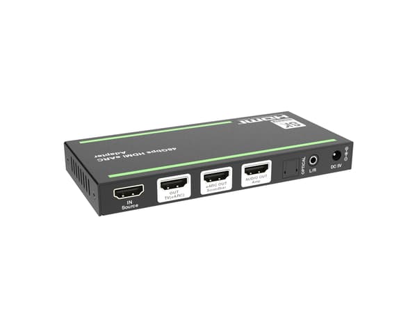 NÖRDIC 8K HDMI 2.1 eARC/ARC Extractor til Soundbar og forstærker Black