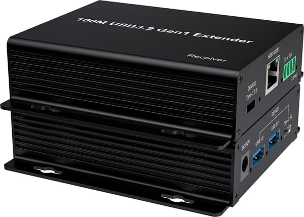 NÖRDIC USB 3.2 Förlängare 5Gbps 2xUSB-A + 2xUSB-C upp till 100m
