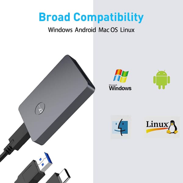 NÖRDIC USB-A&USB-C 3.2 10 Gbps kortlæser CFexpress A Silver