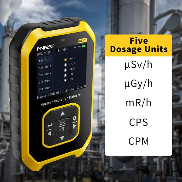 FNIRSI GC-01 Geigermätare - Dosimeter med LCD Display Gul