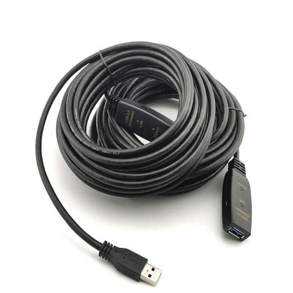 NÖRDIC Active 5M USB3.0 Forlængerkabel 5GBPSextension USB A Mand til Kvinde til Xbox, PS5, Oculus, Printer, Scanner, PlayStation, VR Black