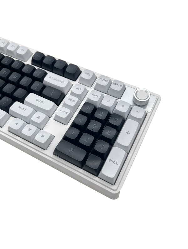NÖRDIC US Layout Mekaniskt tangentbord med volymratt, Bluetooth/Trådbundet