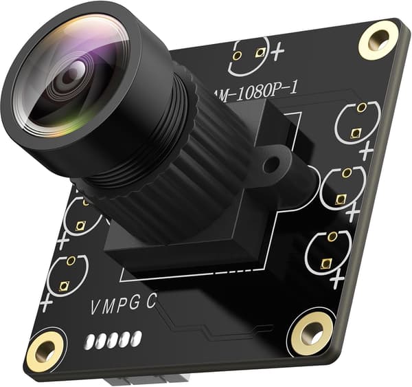 USB 2.0 Kameramodul 1080p 130° vidvinkel til PC, Raspberry Pi, Jetson Nano og SBC