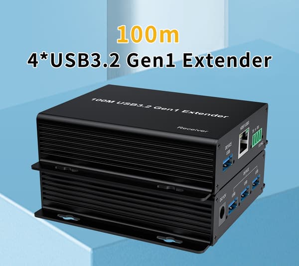 NÖRDIC USB-förlängare 1 till 4 100m USB3.2 5Gbps