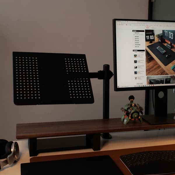 NÖRDIC Laptopholder bordholder til bærbar computer op til 17 tommer Black