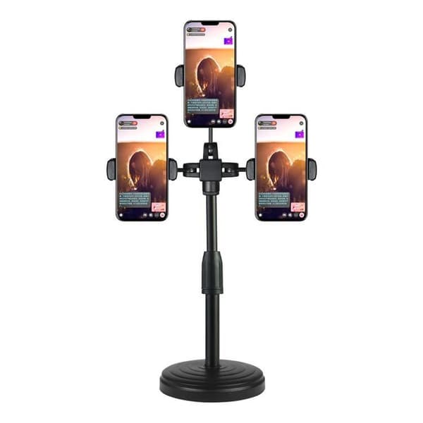 Tabel står for tre mobiltelefoner Black