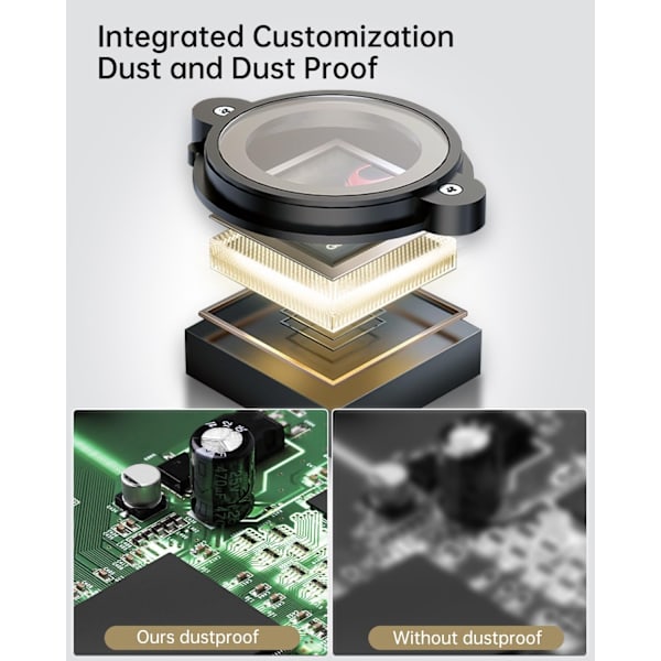 USB Microscope 1080P HD for iPhone Android, 10 to 200X Digital with 8 LED Compatible with iOS, Android, Tablet