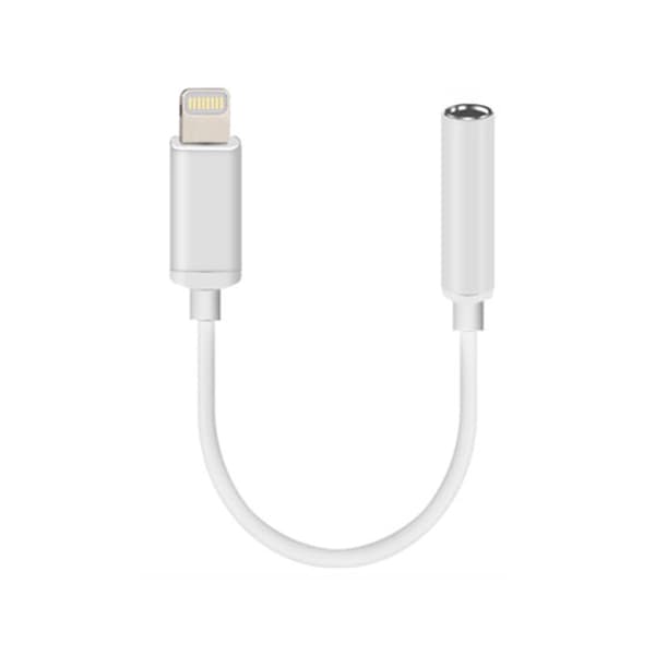 NÖRDIC Lightning Audio adapter Ikke MFI White