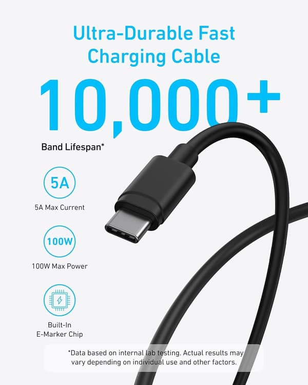 Anker 45W USB-C-oplader med PPS-hurtigopladning til iPad og andre USB-C-enheder