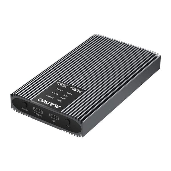 Maiwo K2022P extern kabinett för hårddiskkloning M.2 NVMe SSD USB3.2 20Gbps