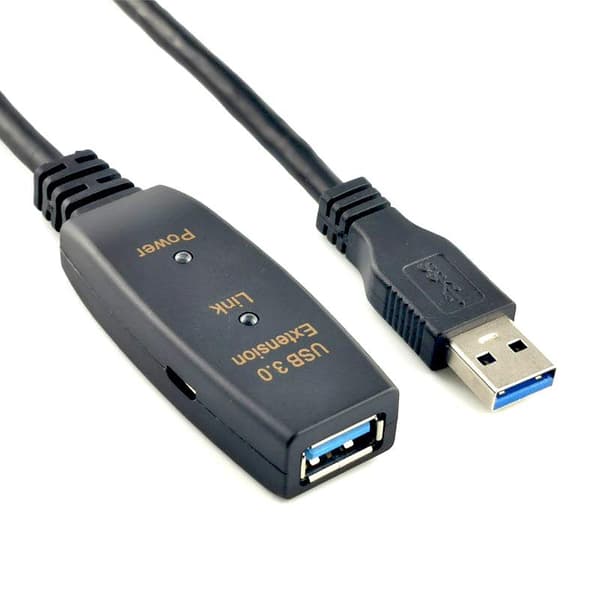 NÖRDIC Active 5M USB3.0 Forlængerkabel 5GBPSextension USB A Mand til Kvinde til Xbox, PS5, Oculus, Printer, Scanner, PlayStation, VR Black