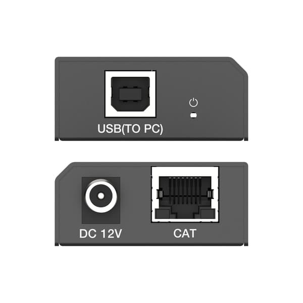 NÖRDIC USB-Förlängning Splitter 1 till 2 CAT6 100m