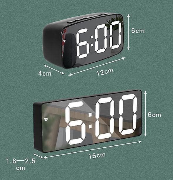 Digital klocka Stor display för sovrummet, ledtidsdisplay Elektriska väckarklockor med snooze, USB laddare null none