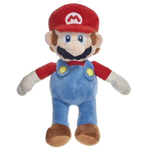 Super Mario Plysch Stor Muffad Toy Stuffed 60cm B-Sort Skrynklig null none