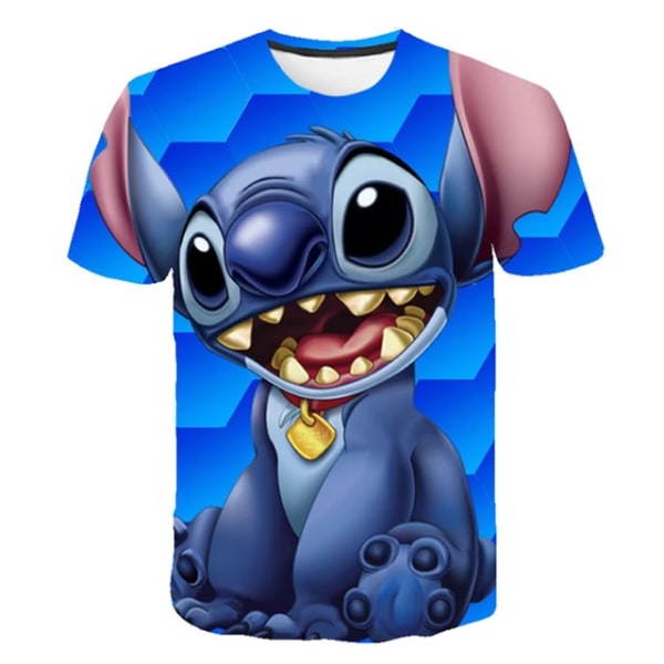 Kawaii Lilo Stitch Rolig tecknad T-shirt Barnstygn Söt Manga T-shirt Y2k Grafisk T-shirt för flickor Streetwear Boys Top Tees 18 120