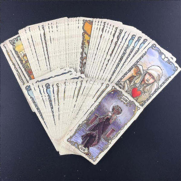 Tarot Mucha Tarotkort Brädspel Kortlek för familjesammankomster Spelkort65st Ts32 null none