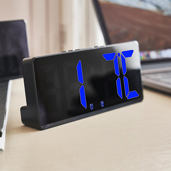 Digital väckarklocka med stor LED-display null none