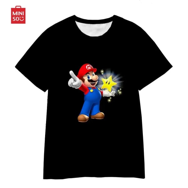 Kawaii Super Sonic T-shirt Tecknad filmspel Kortärmad Pojkar Flickor Harajuku T-shirt Barn T-shirts Roliga T-shirts Toppar Barnkläder TX0309027 3XL