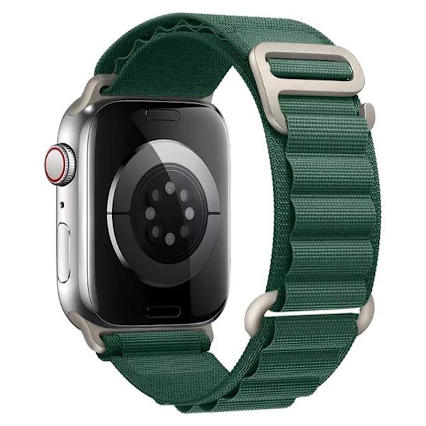 Lämplig för äpplen Alpine loop band för Apple Watch Armband 49mm 44mm 40mm 45mm 41mm 42mm 38mm 40 44 45 mm armband iWatch Ultra series 7 6 5 ink green 42mm 44mm 45mm 49mm