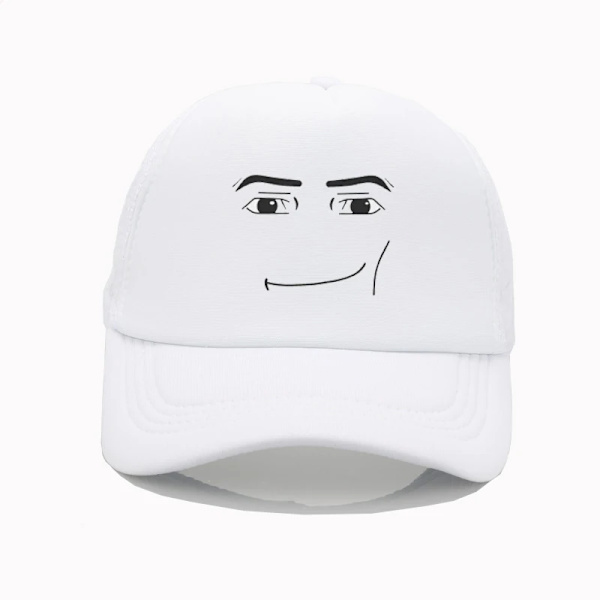 Roliga modehattar Anime Robot Robloxs Face Cap Sommar Män kvinnor justerbart solskydd Pappa hatt Red 54-60cm