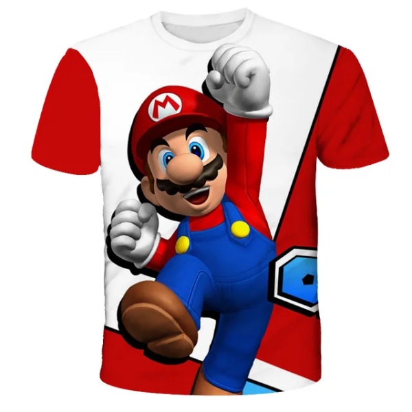 Barn Super Mario T-shirts Pojke Tecknad Toppar T-shirts Barnkläder Baby Pojkar T-shirt Barn Flicka Kläder Nya sommar Kortärmade TX-S1836 150CM