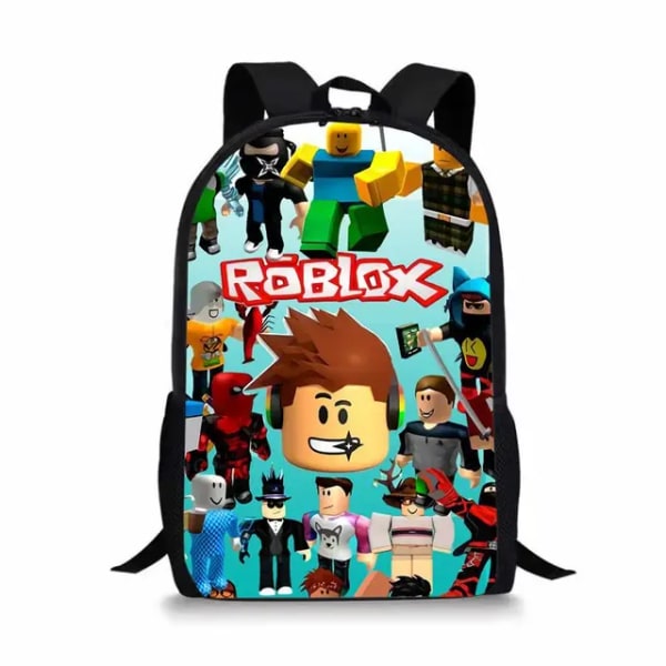 Roblox ROBLOX Ryggsäck för grund- och gymnasieelever Pojkar och flickor Ryggsäck Skolväska Mochila Anime Cartoon ROBLOX-2