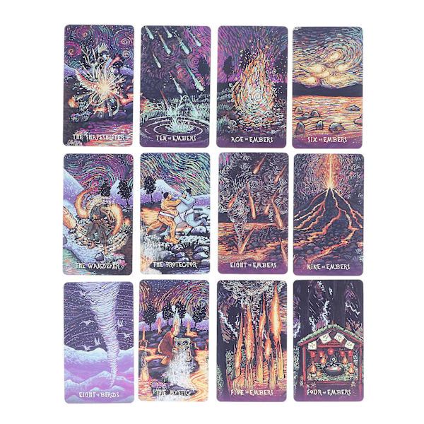 Cosma Visions Oracle Tarot-kort - 78 kortlekar för engelsk spådom och framtidssägande null none