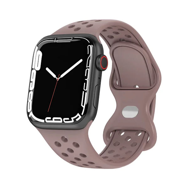 Lämplig för äpplen Rem För Apple Watch Band 49mm 44mm 45mm 42mm 41mm 38mm 40mm correa Silikon sportarmband iwatch 8 SE 7 6 5 Ultra 49 Smokey 38 40 41mm