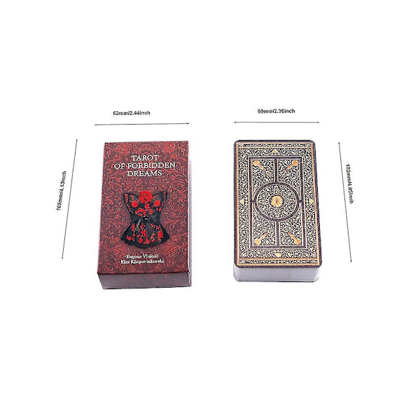 Ny Tarot Tarot Of Compatible Withbidden Dreams Tarot Card Tarot Deck Oracle Card Tarot Card Card Game Tarot Deck Brädspel Kompatibel Wit 78PCS T404 none